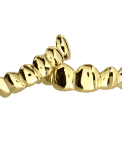 Gold Solid Top and Bottom Grillz