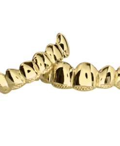 Gold Solid Top and Bottom Grillz