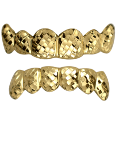 Gold Solid Top and Bottom Grillz