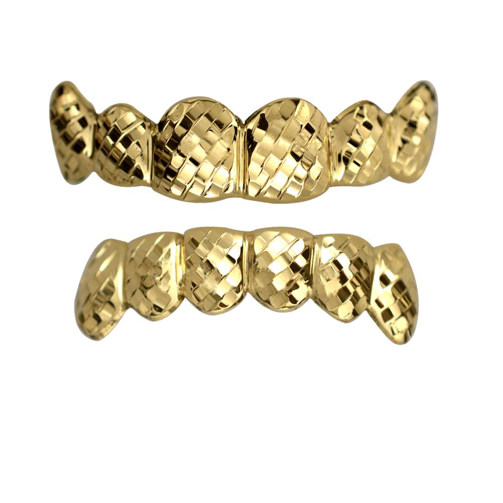 Gold Solid Top and Bottom Grillz