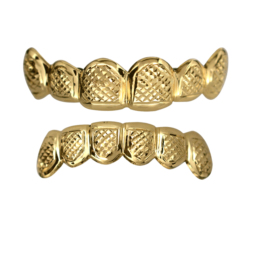 Gold Solid Top and Bottom Grillz